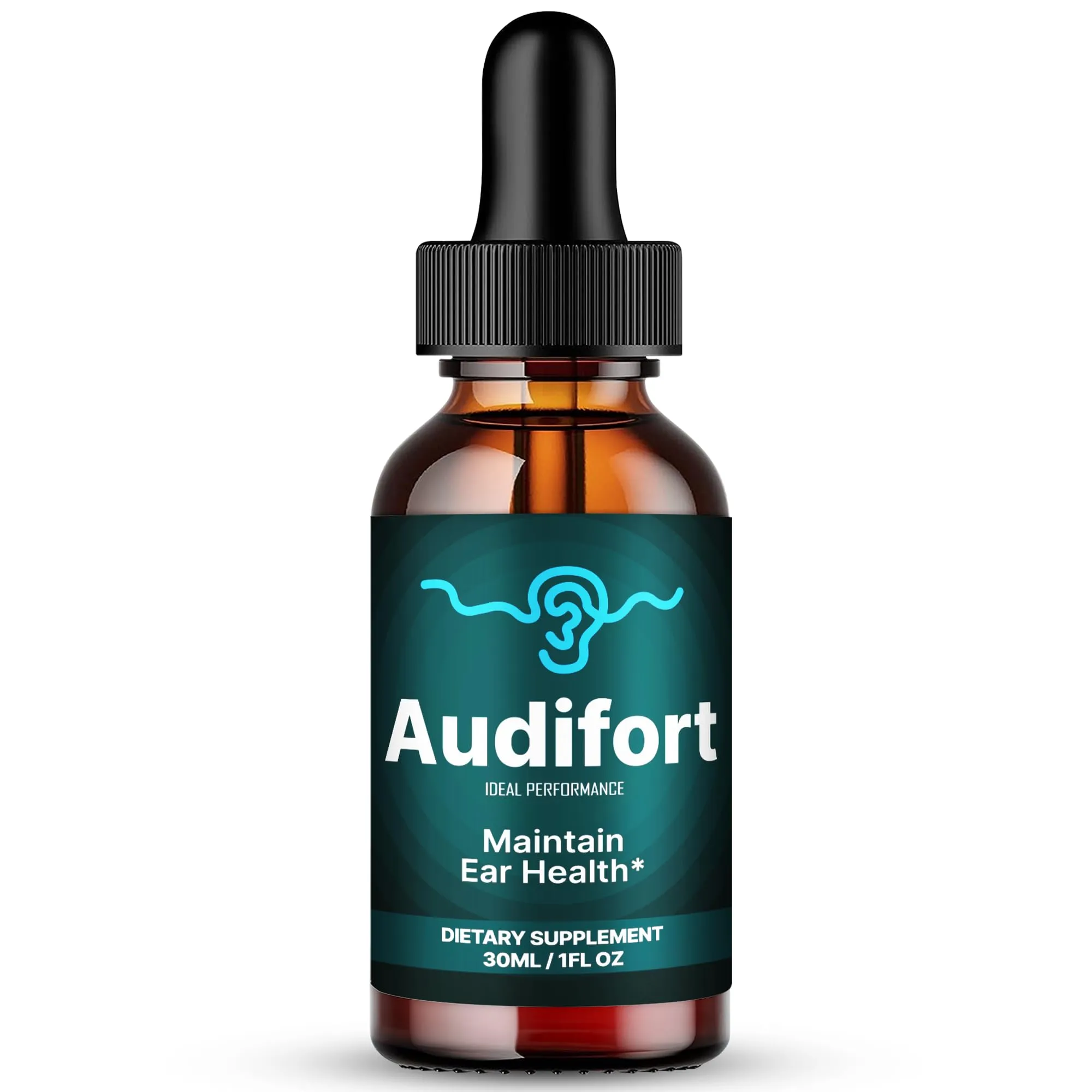 Audifort liquid hearing wellness supplement bottle