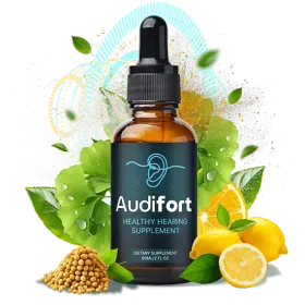 Audifort liquid hearing wellness supplement bottle